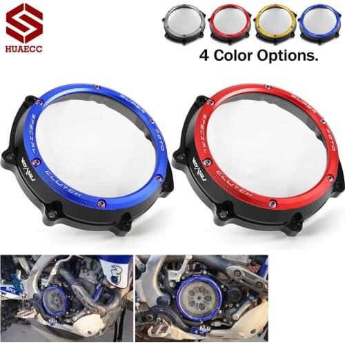 Engine Clear Clutch Cover Protector Case Guards for Yamaha YZ250F WR250F YZ 250 F YZ 250F WR 250F 2001-2013