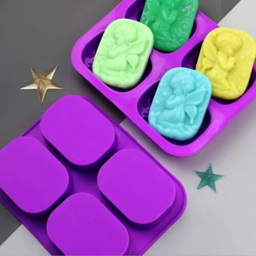 Silicone Mold Pray Angels, 3D Angels Shape Craft Art Silicone Soap Mold, Craft Molds DIY Handmade Soap Molds - Soap Making Suppl