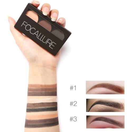 2/3 Colors EyeShadow Brow Makeup Palette Lasting Waterproof Make Up Eyebrow Shades Powder Highlight Powder Nose Shadow TSLM1