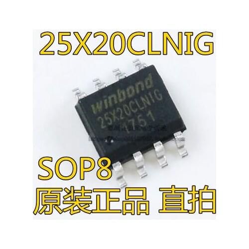 W25X20CLSNIG W25X20CLNIG 25X20CLNIG W25X20 SOIC-8 2Mbit 256KB memory