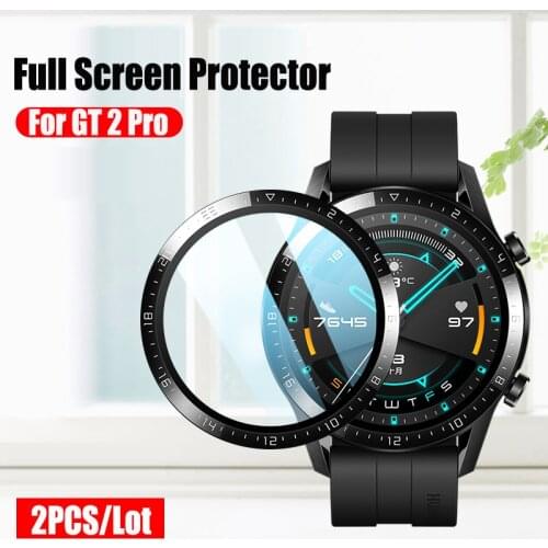 Soft Glass Protective Film Cover For Huawei Watch GT 2 Pro Honor Magic 2 42MM 46MM GT2E Smartwatch Full Screen Protector GT2 E