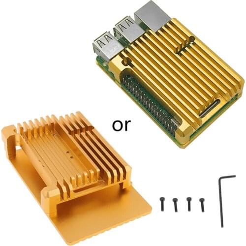 Aluminum Alloy Radiator Protective Case Metal Cooling Shell For Raspberry Pi 3 Model B/B+/2B Accessories