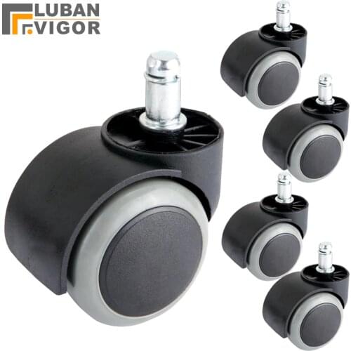 2inch,Quiet Caster ,Nylon wheels for Computer chair, boss chair caster,Buckle type,Plug type installation,Furniture Caster