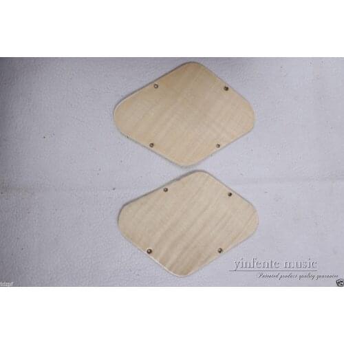 2 Pcs Electric Guitar Black Plate Cavity Covers Maple wood Guitar parts & Accessories #LP1861