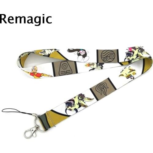 20pcs Avatar appa cartoon vintage 90s Neck keychain necklace Anime Cartoon Neck Strap Lanyard ID badge holder Keychain Lanyards