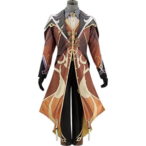 2021 Game Genshin Impact Zhong Li Cosplay Zhongli Costume