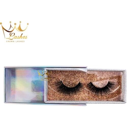 6d mink feather eyelashes custom private package box logo