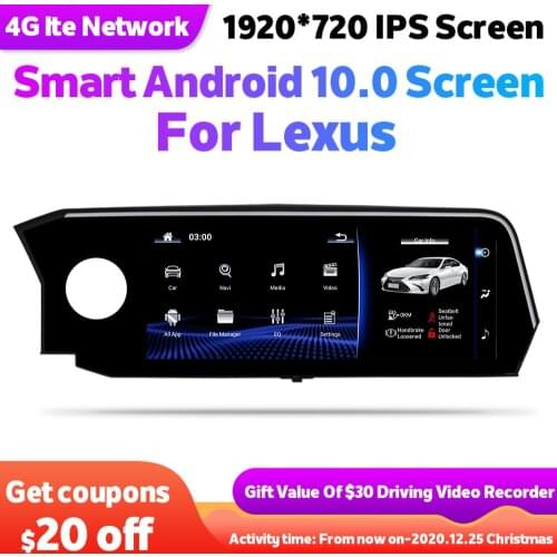 Android 10 Car Multimedia GPS Audio Stereo For Lexus ES350 ES300H ES450 XV70 ES 2018 Navigation Autoradio 2 Din Tape Recorder