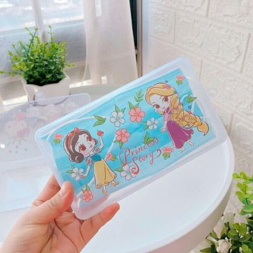 Disney Spiderman Masks Box Anime Marvel Mickey Mask Storage Box Cartoon Figure Stitch Mc Queen Elsa Mask Boxs Kids Gifts Toys