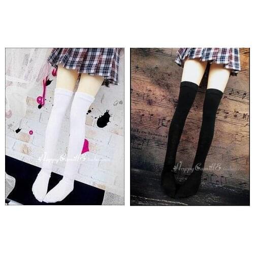 2pcs/lot 1/3 1/4 bjd stocking Sd bjd doll ACCESSORY bjd socks black white elastic stockings