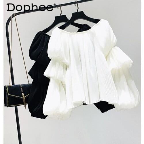 Блузки с открытыми плечами Dophee China At AliExpress