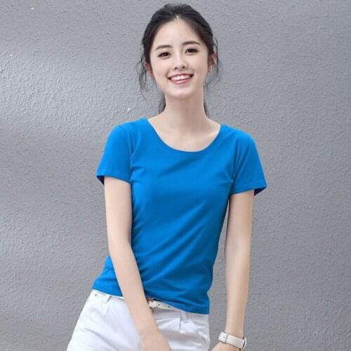 T Shirt Women Clothes 2020 Fashion Tee Top Fashion Cotton Lvory Ladies Tee Shirt