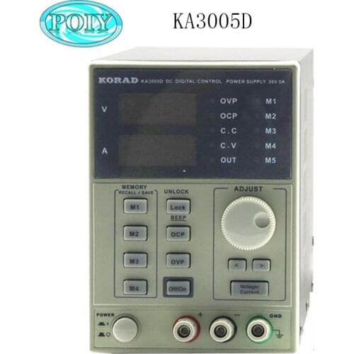 KA3005D High Precision Adjustable Digital DC Power Supply 4Ps mA 30V/5A for Scientific Research Service Laboratory