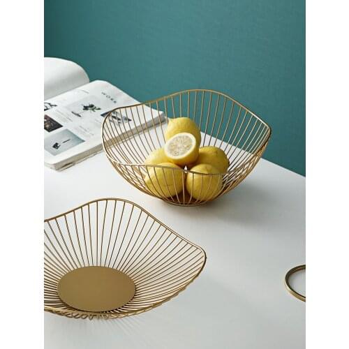 Decorations Fruit Basket Nordic Style Living Room Coffee Table Fruit Tray Home Modern Creative Snack Storage Basket