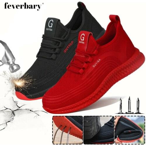 Fashion Indestructible Safety Shoes Composite Steel Toe Cap Work Boot Mesh Trainer Sneakers Hiking Shoes EUR36-48