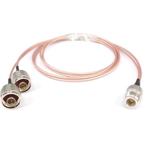 N female to Y type 2X N male Connector Splitter Combiner Cable Pigtail RF Extension RG316 1M 15CM Cable