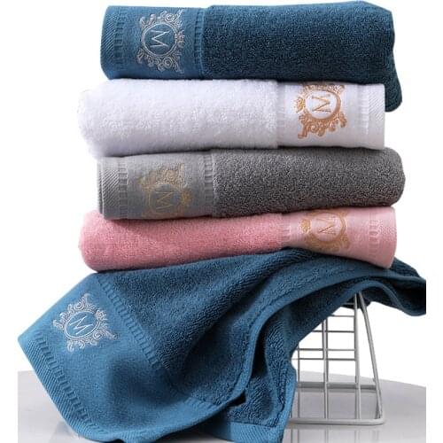 2021 New High-grade 100% Cotton Luxury Bathroom Face Bath Towel Set Soft Five Star Hotel Towels for adults Serviette
