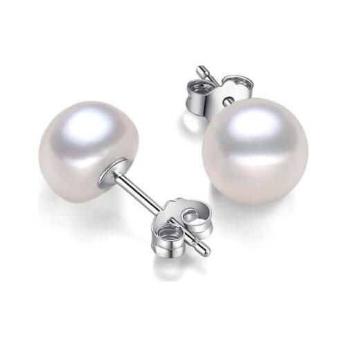 New Favorite Pearl Earrings S925 Sterling Silver Jewelry With Freshwater Pearl Fashion Basic Daily Earring For Women Jewelry