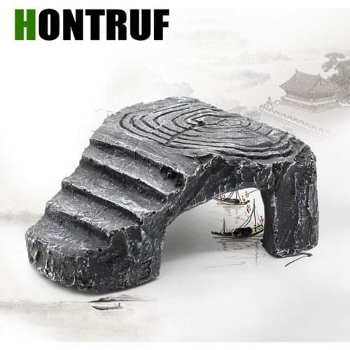 Turtles platform tortoise platform lizard reptile shelter fish shrimp crab shelter aquarium fish tank turtle tank decorations