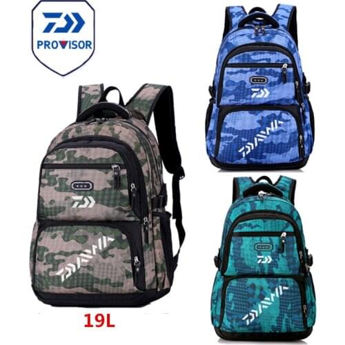 Foldable Waterproof Daiwa Fishing Backpack Outdoor Travel Folding Lightweight Fishing Bag Sport Hiking Gym Camping Trekking 9178