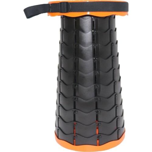 New Folding Stools Camping Retractable Plastic Chair Portable Lightweight Collapsable for Adults Kids Fishing Max Load 330lbs