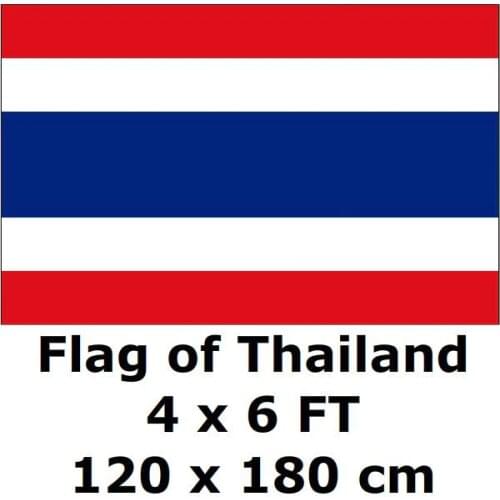 Thailand Flag 120 x 180 cm 100D Polyester Thai Thailander Flags And Banners National Flag Country Banner For Home Decor