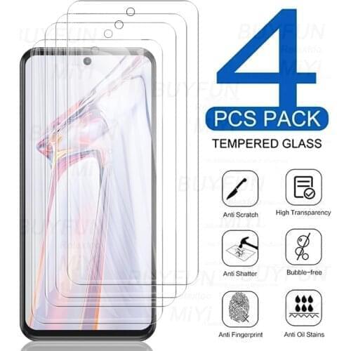 4pcs full cover screen protectors tempered glass for blackview blackviewa100 a100 black view a 100 6.67'' phone protective film