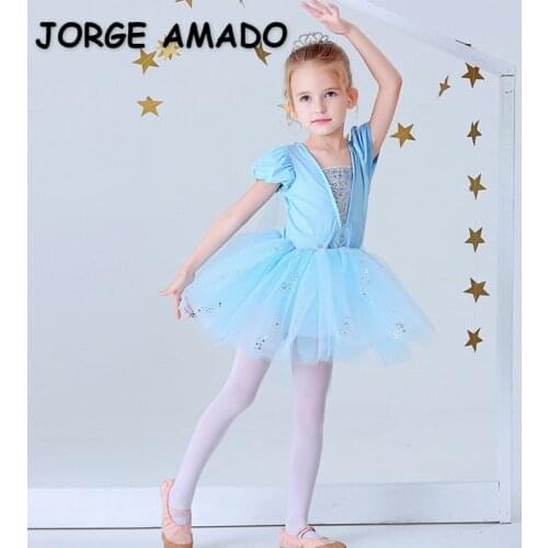 Girl Ballet Dress Cartoon Dancing Clothes TUTU Fluffy Tulle Dress Kids Perform Costume Clothes E20708