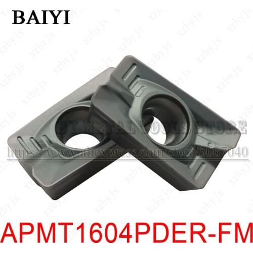 10pcs APMT1604PDER-FM ZM1125 APMT1604PDER FM Carbide Inserts milling Inserts APMT1604 for steel stainless steel cast iron