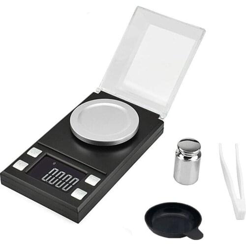100g/50g/20g 0.001g Digital Precision Scale For Jewelry Gold Herb Lab Weight Milligram Scale Electronic Balance Accurate Scale