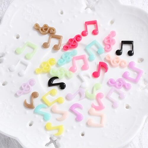 100pcs mixed 9~17mm cute cute small size music for DIY earring decoration