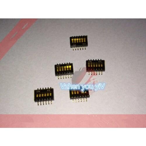 20pcs Toggle Switches 1.27MM 6P SMD DIP switch toggle switch 1.27-6P DSHP06TSGER