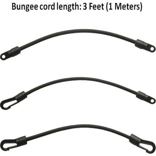 3 Pack, Rod Tamer Strap Holder Deck Mount Connector Gunwale Mount Rod Hold Down Strap Kayak Bungee Terminal End Tabbed Hooks Cor