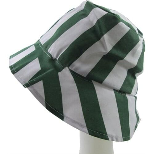 Anime BLEACH cosplay Urahara Kisuke cos Halloween cartoon cos hat White and green stripes cosplay hat