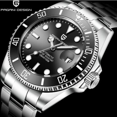 PAGANI DESIGN Top Brand 2020 New Men Automatic Mechanical Wristwatch 316 Stainless Steel Sapphire Glass Men Watches Reloj Hombre