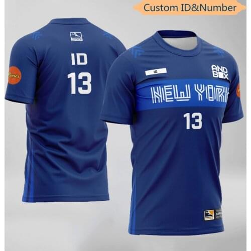 OWL New York EXCELSIOR Team Uniform Player Jersey Fans Game T shirt Customized ID Number T-shirt Custom Name Tees Shirt