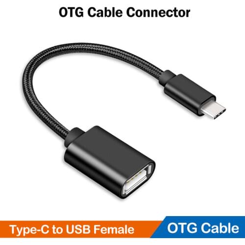 USB Type-C OTG Adapter Cable for Xiaomi Redmi Note 9S 10S 8T 9T 7 8 9 10 Pro Max 5G USB OTG Cable Phone Converter