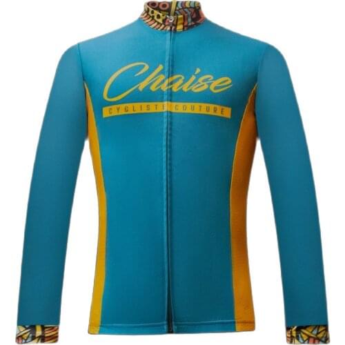 Chaise classic Winter long sleeve Training Jersey unisex road cycling clothing Maillot bicycle Cycling Jersey kit ropa de hombr