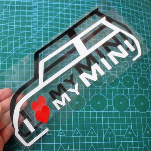 Cool I love my car Decal Funny Creative Windows Sticker Styling Door Decoration For Mini Cooper R50 R52 R53 R56 R57 R58 R60