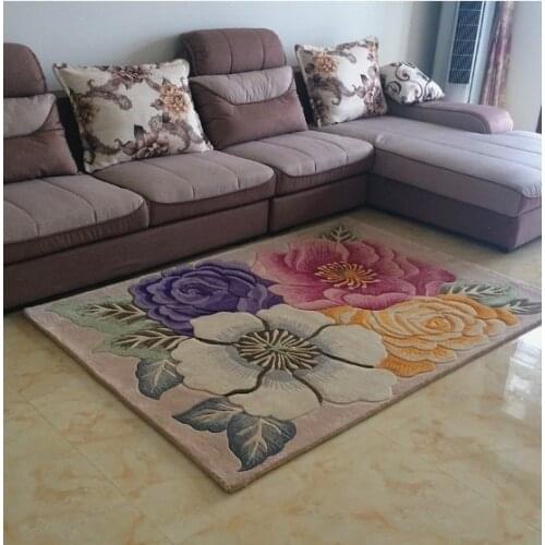 Living room carpet american carpet pure wool carpet bed rug quality fashion coffee table carpet
