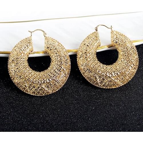 Fashion Jewelry Copper Jewelry Findings Big Hoop Earrings For Women Fashion Earrings For Party Wedding Gift Hot Selling Jewelry