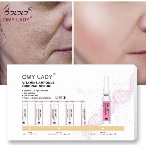 OMY LADY 7Pcs Facial Serum Essence Deep Moisturizing Whitening Anti-aging Anti-wrinkles Nourishing Repairing Skin Care