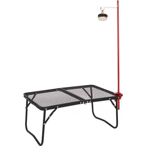 Lantern Stand Camping Portable Table Folding Lamp Stand Stable lamp Pole Durable Light Stand for Outdoo