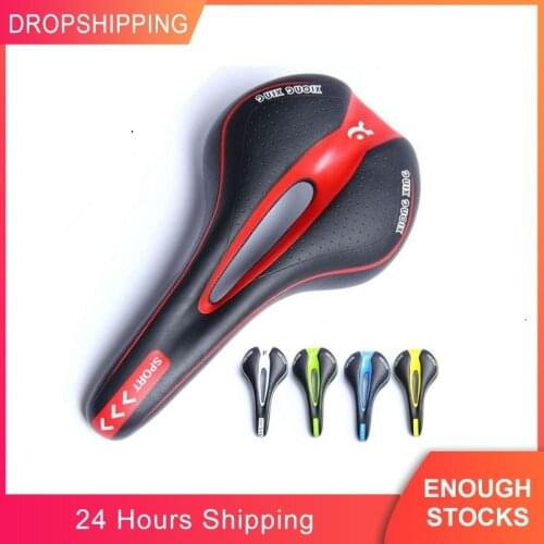 Profession MTB Saddle Cushion Road Mountain Bike Hollow Breathable Soft Seat Bicycle Comfortable Seat Bicycle Accessories