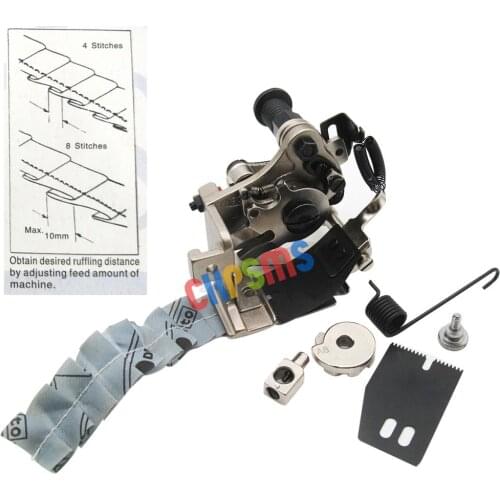 4 or 8 Stitch RUFFLER ATTACHMENT G900E 4 SINGLE NEEDLE INDUSTRIAL SEWING MACHINE #G900E