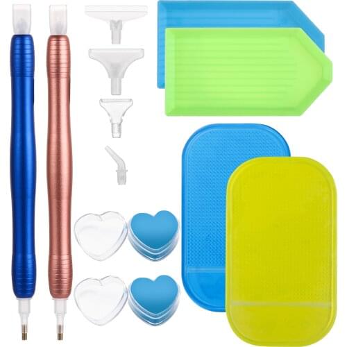 Aluminum Alloy Point Drill Pen 5D Diamond Painting Pen Cross Stitch Embroidery Sewing Crafts Tool Accessories