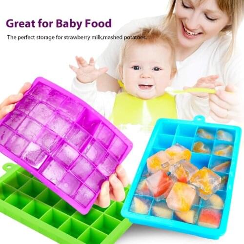Silicone Ice Cube Maker With Lids for Freezer Ice cream Trays Cold Drinks Whiskey Cocktails Ice Mold Kitchen Tools Accessories