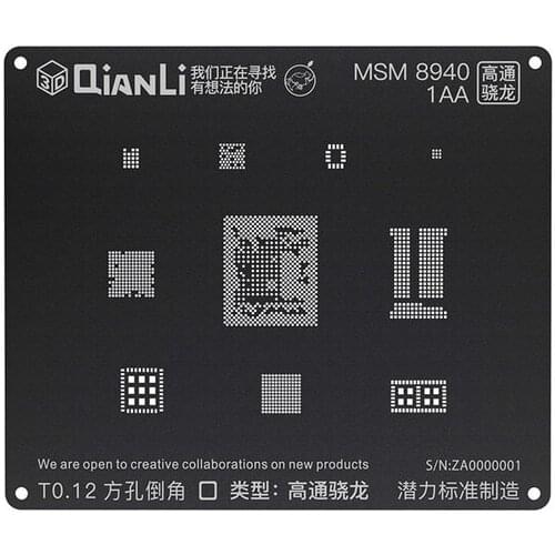 IBlack 3D Steel mesh Reballing Stencil for EMMC DDR MTK 6582 MSM8917 MSM8916 MSM8937 MSM8953 MSM8940 SDM636 SDM660