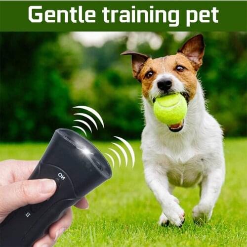 Pet Dog Repeller Anti Barking Stop Bark Training Device Trainer LED Ultrasonic Anti Barking Ultrasonic Dog Supplies Accessories