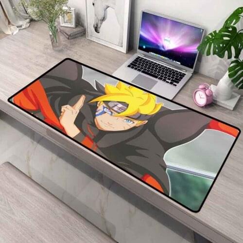 XGZ Anime Oversized Mouse Pad Naruto Anime Pattern Cool Mouse Pad High Quality High Speed Non-slip Rubber Keyboard Table Mat